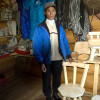 Darhad Valley furniture maker with his wares